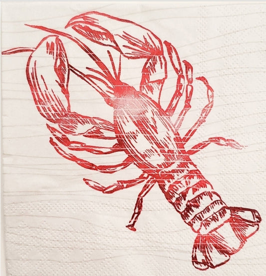 Lobster Cocktail Size Napkins