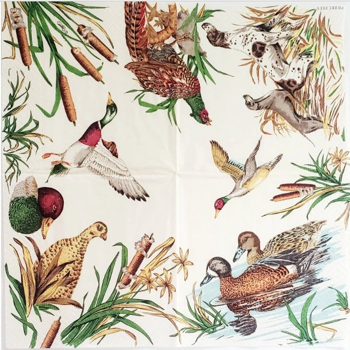 Duck & Dogs Cocktail Size Napkins