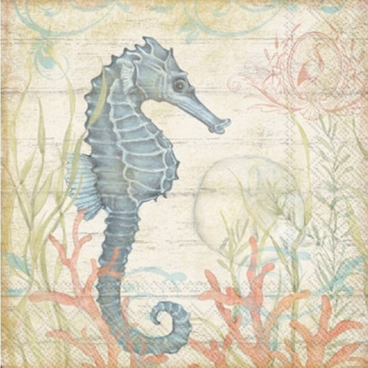 Seahorse Cocktail Size Napkins