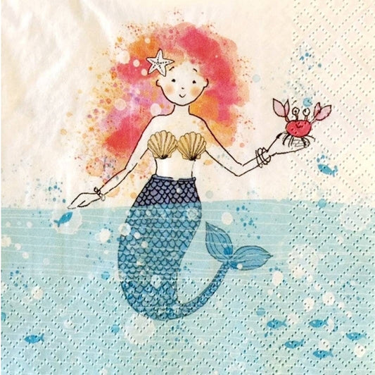 Mermaid Luncheon Size Napkins