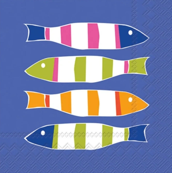 Fish Cocktail Size Napkins