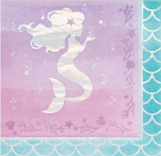 Mermaid Luncheon Size Napkins