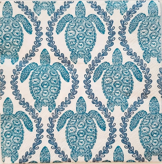 Turtle Repeat Cocktail Size Napkins