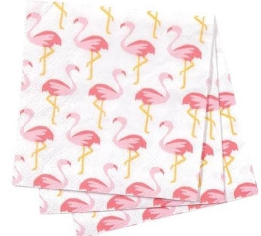 Flamingo Cocktail Size Napkins