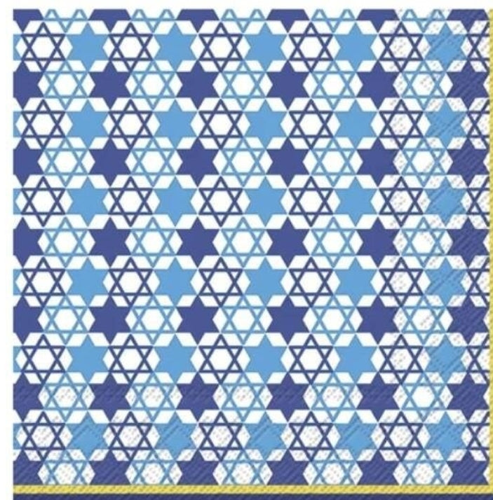 Hannukah Star Cocktail Size Napkins