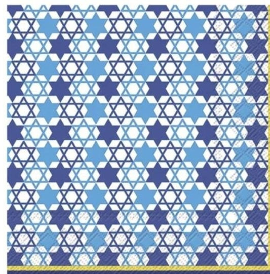 Hannukah Star Cocktail Size Napkins