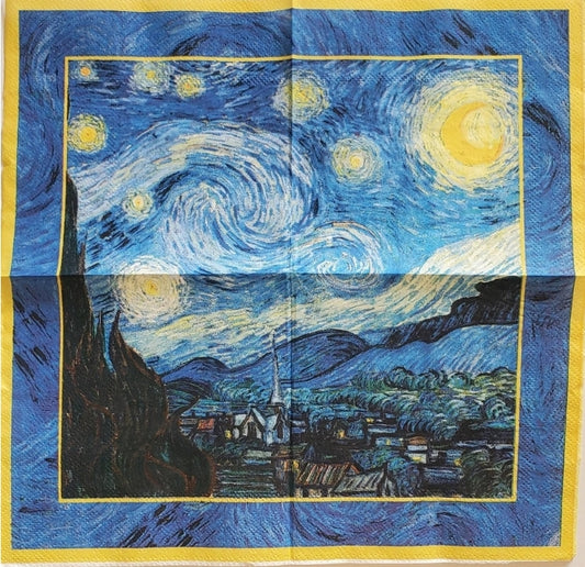 Van Gogh Starry Nights Cocktail Size Napkins