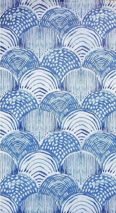 Blue & White Waves Guest Size Napkins