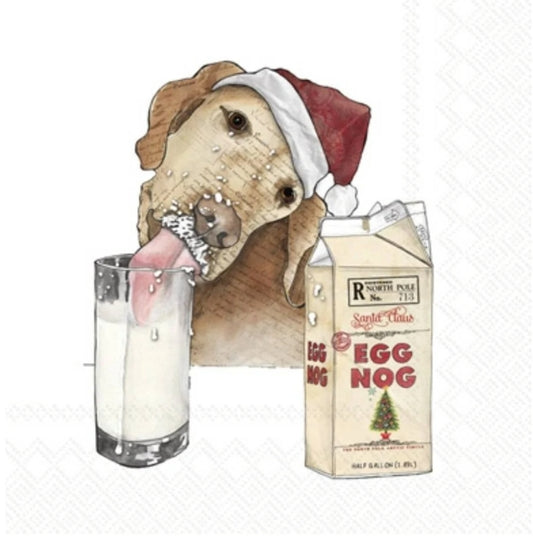 Dog & EggNog Cocktail Size Napkins