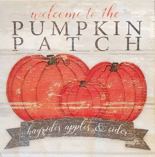 Pumpkin Patch Cocktail Size Napkins