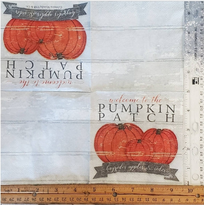 Pumpkin Patch Cocktail Size Napkins