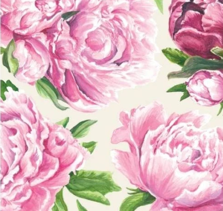 Pink Peony Cocktail Size Napkins