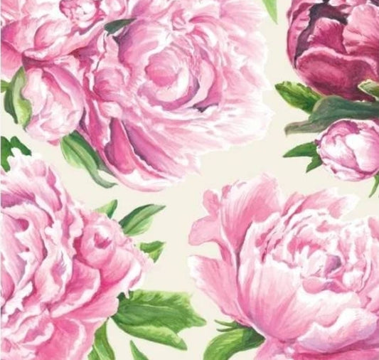 Pink Peony Cocktail Size Napkins