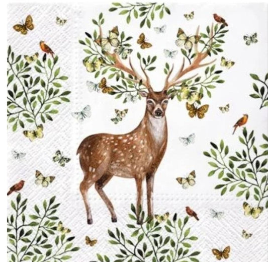 Deer Antlers Cocktail Size Napkins