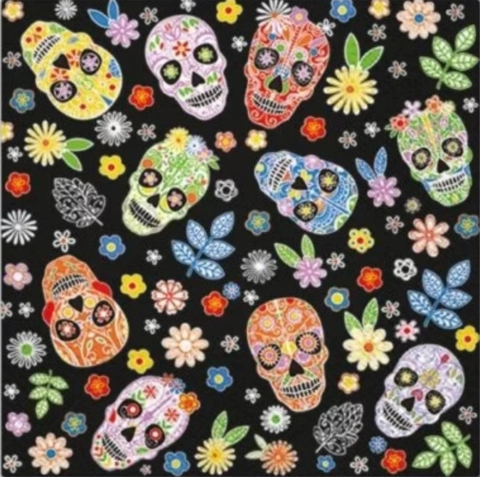 Halloween Skull Luncheon Size Napkins