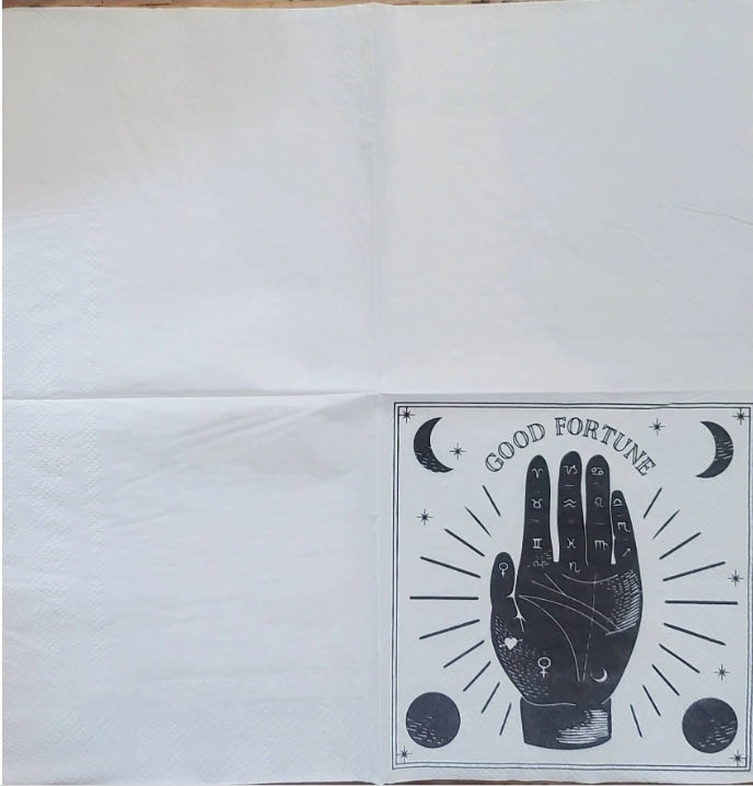 Halloween Palmistry Cocktail Size Napkins