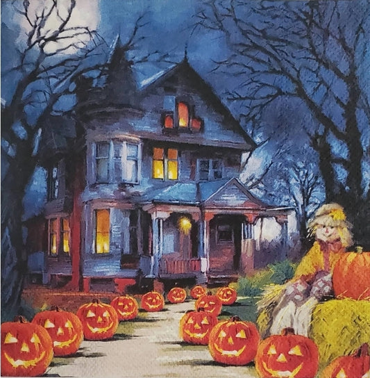 Haunted House Luncheon Size Napkins