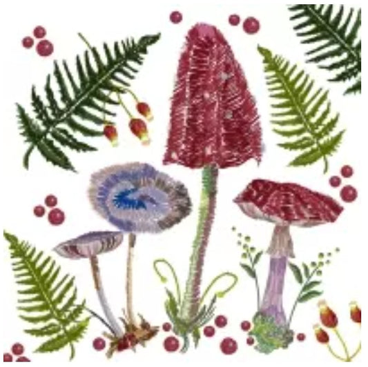 Mushroom Luncheon Size Napkins