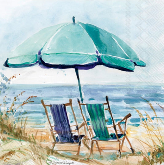 Beach Scene Luncheon Size Napkins