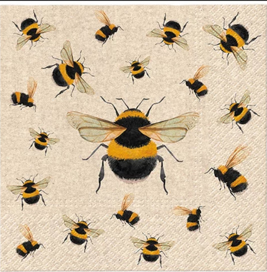 Bee & Burlap Luncheon Size Napkins