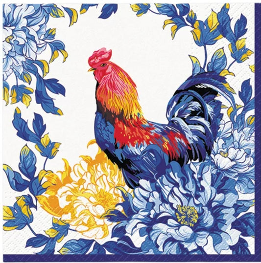 Rooster Luncheon Size Napkins