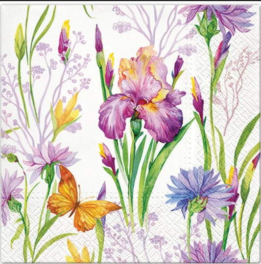 Iris Luncheon Size Napkins