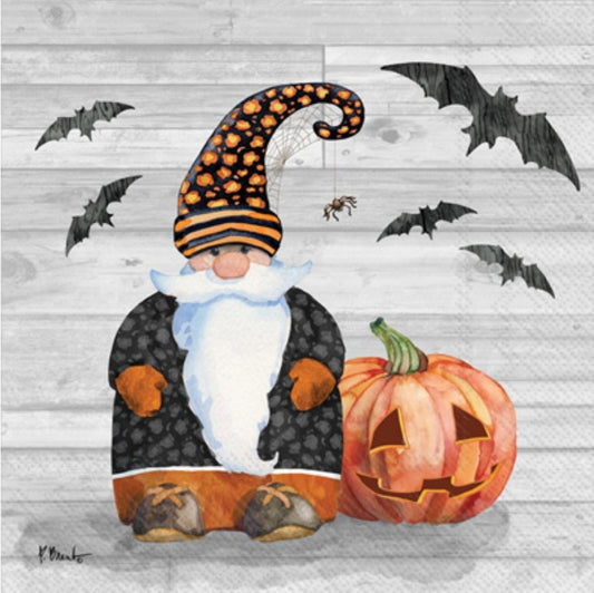 Halloween Gnome Cocktail Size Napkins