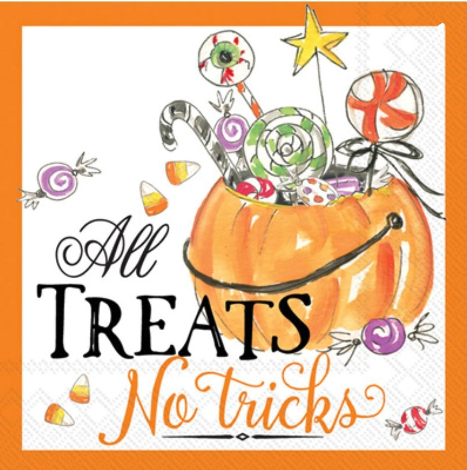 Halloween All Treats Cocktail Size Napkins