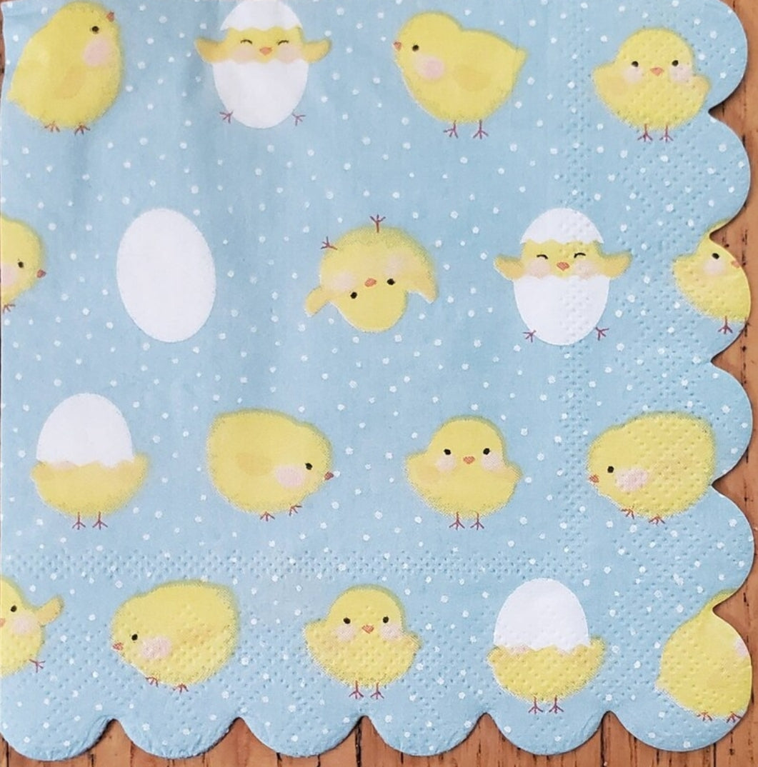 Hatching Chicks Collage Cocktail Size Napkins