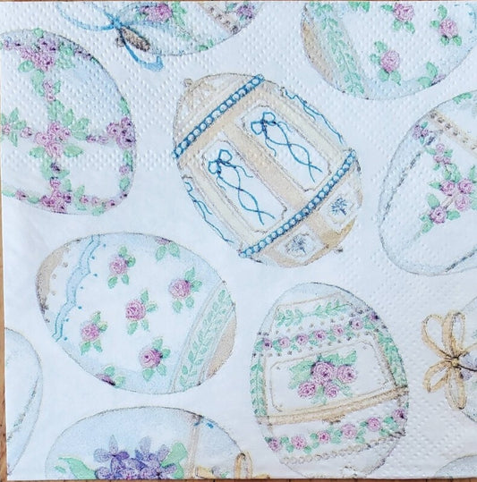 Easter Faberge Eggs Cocktail Size Napkins