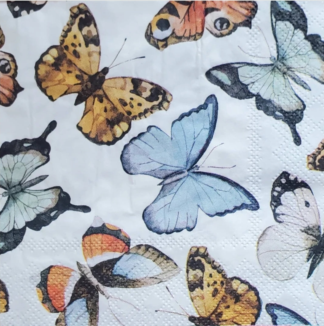 Butterfly Cocktail Size Napkins