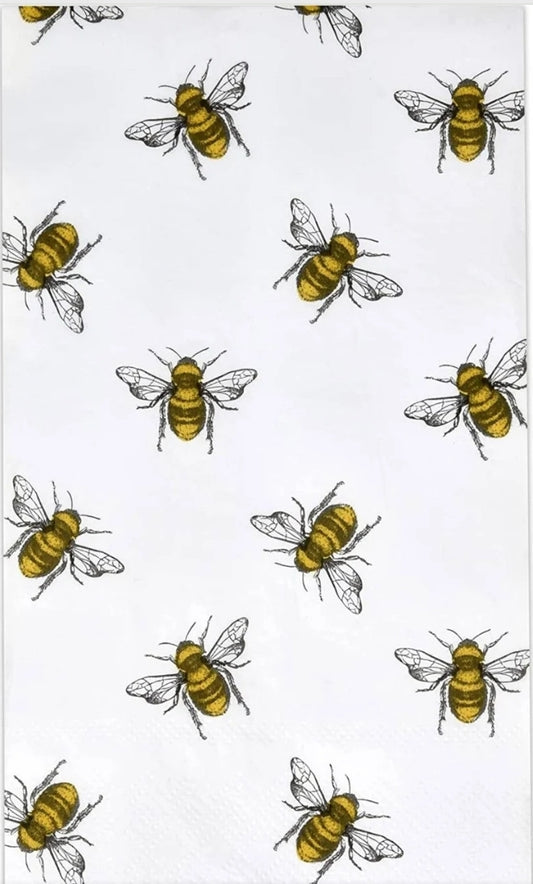 Bee Frenzy Guest Size Napkins