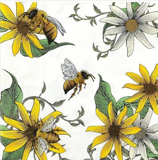 Bee a Daisy Luncheon Size Napkins