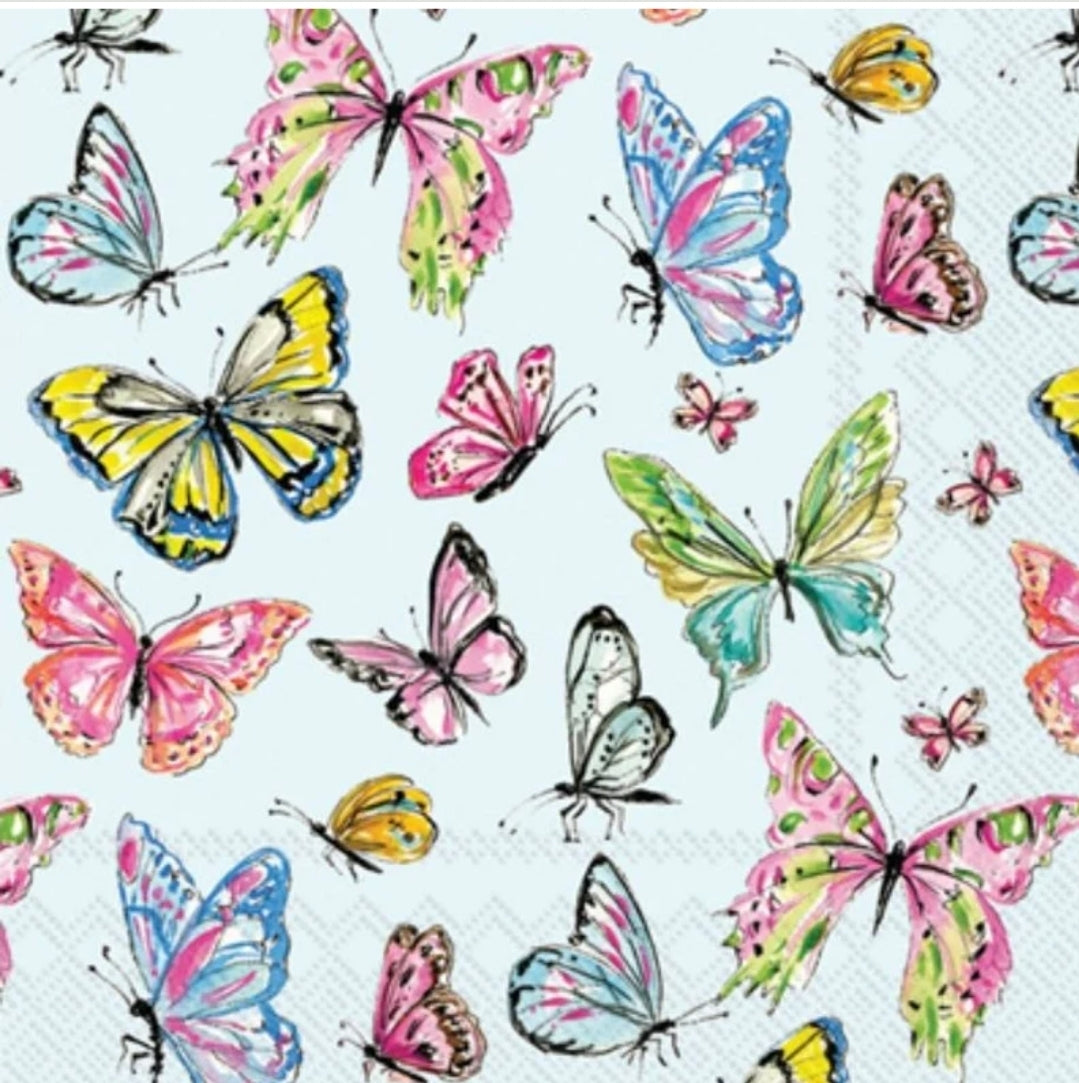 Butterfly Party Cocktail Size Napkins