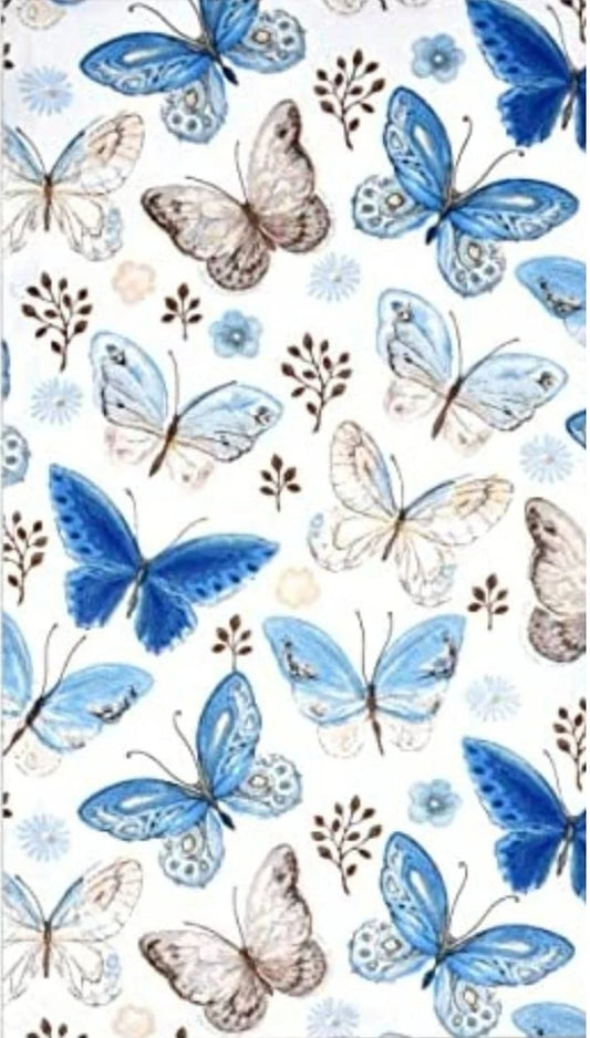 Butterfly Blue Guest Size Napkins