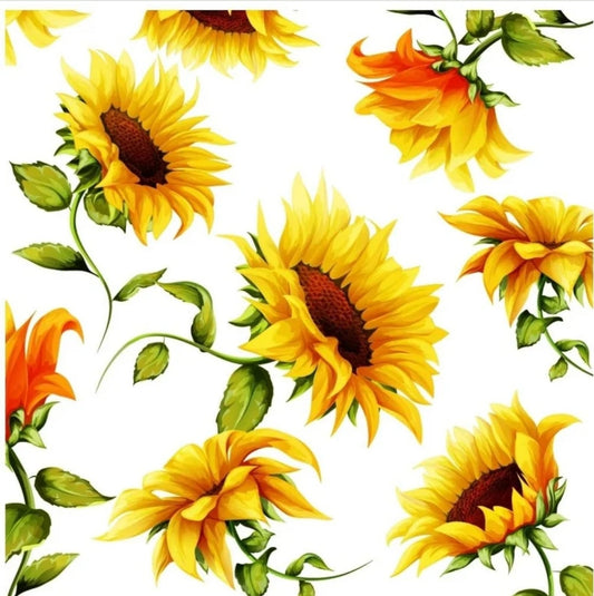 Summer Sunflower Luncheon Size Napkins