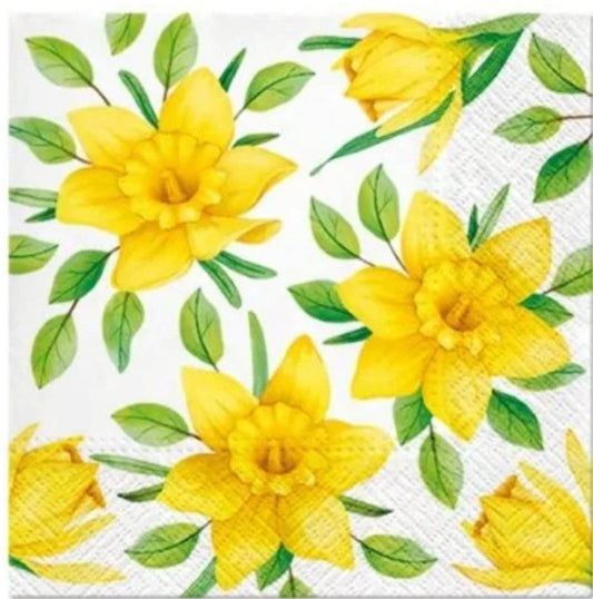 Daffodil Cocktail Size Napkins