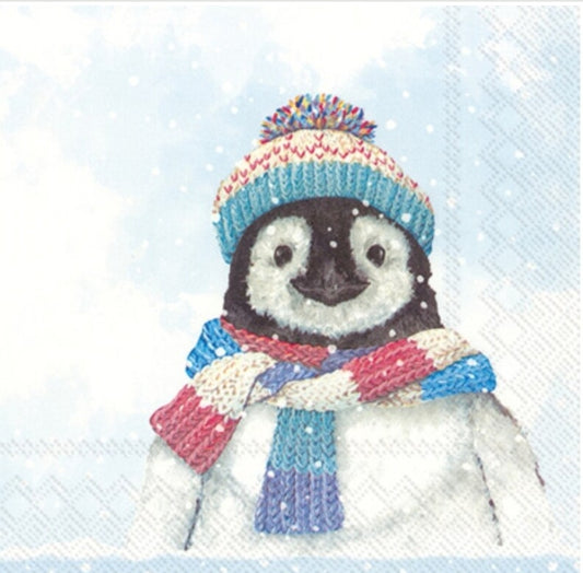 Penguin Cutie Luncheon Size Napkins