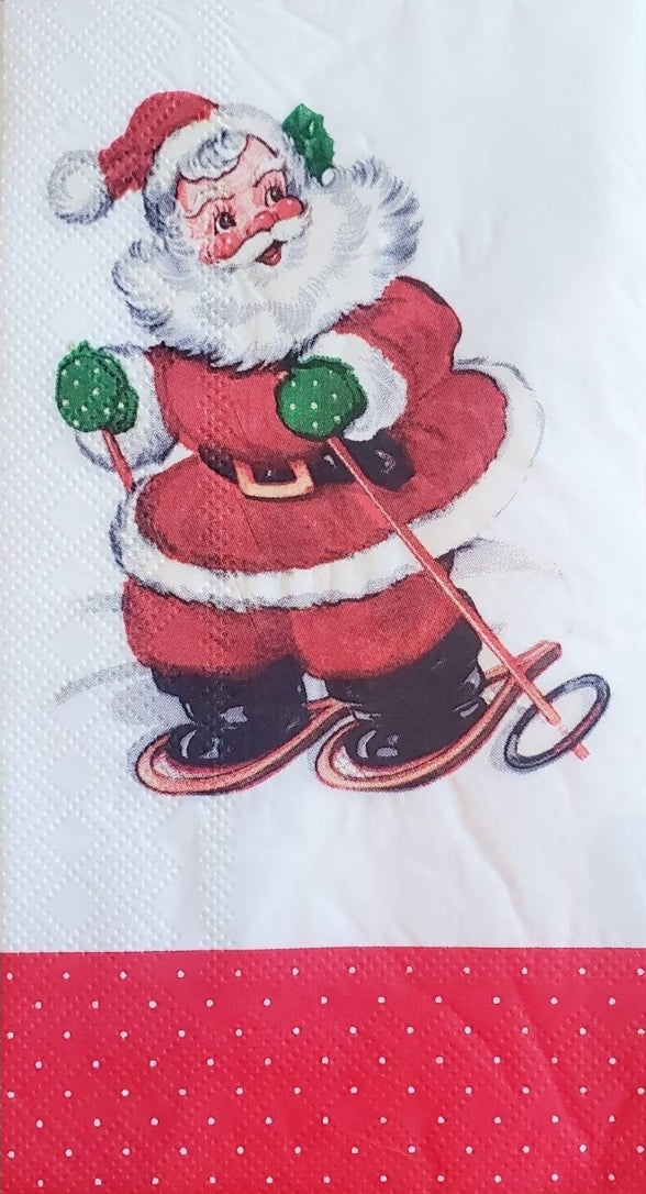 Vintage Santa Guest Size Napkins