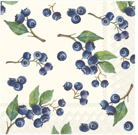 Blueberry Collage Cocktail Size Napkins