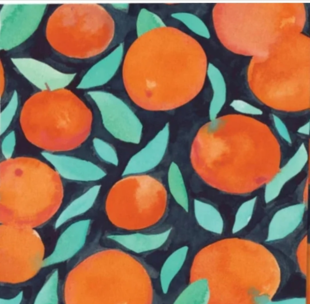 Orange Collage Cocktail Size Napkins