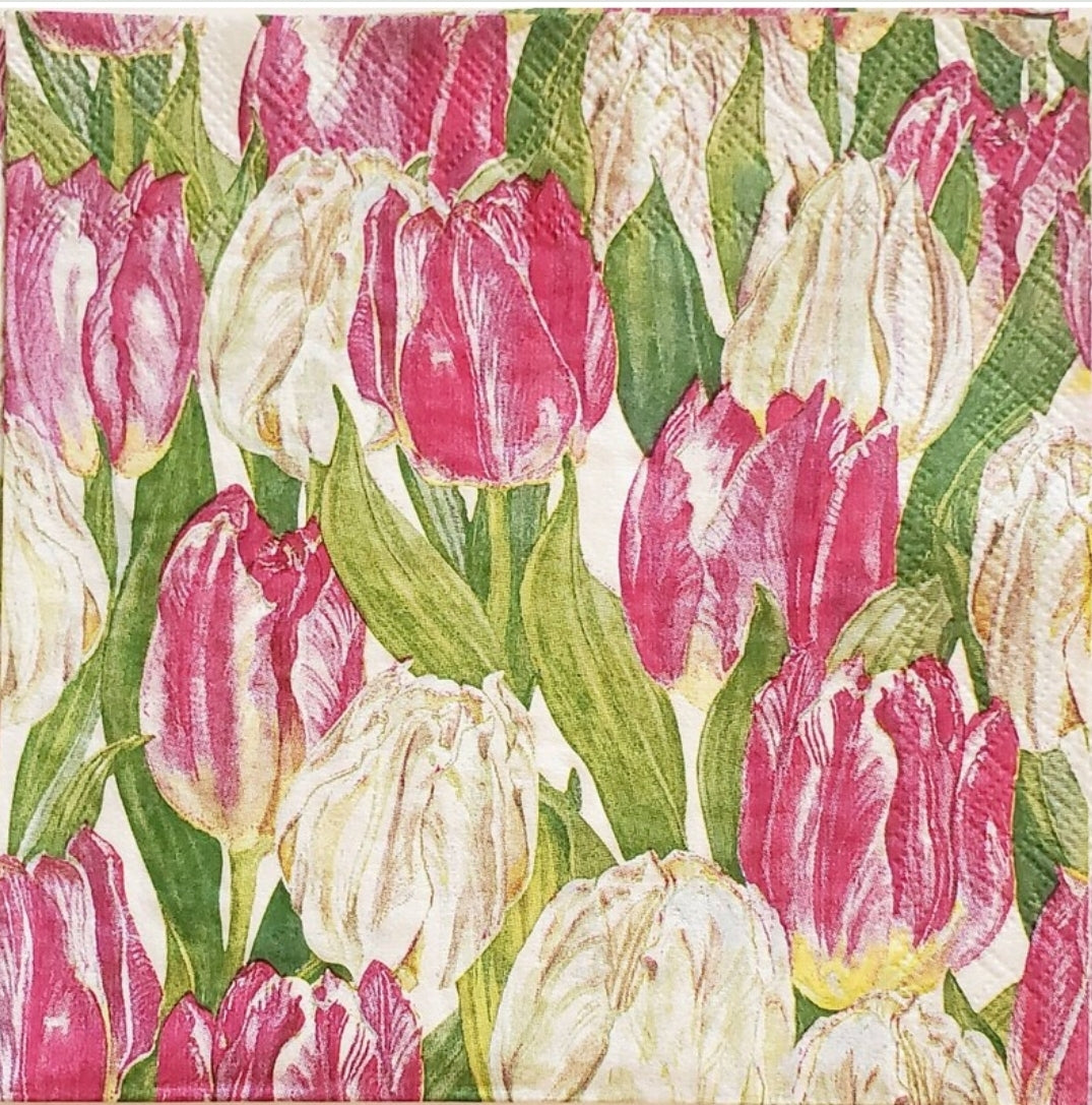 Tulip Collage Cocktail Size Napkins