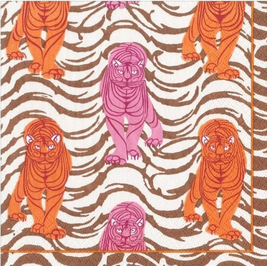 Tiger Cocktail Size Napkins