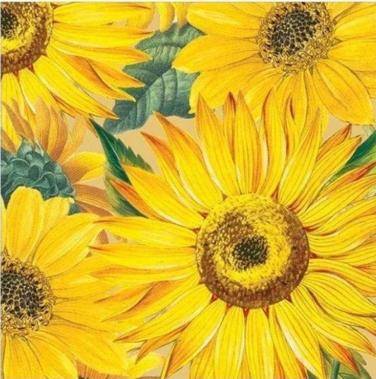 Sunflower Cocktail Size Napkins