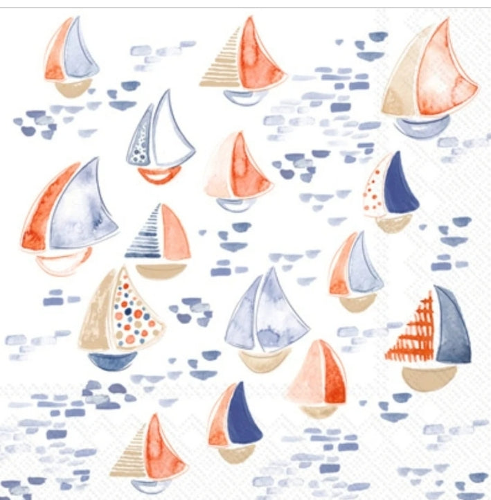 Sailboat Cocktail Size Napkins