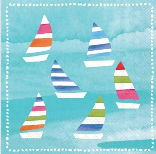 Sailboat Cocktail Size Napkins