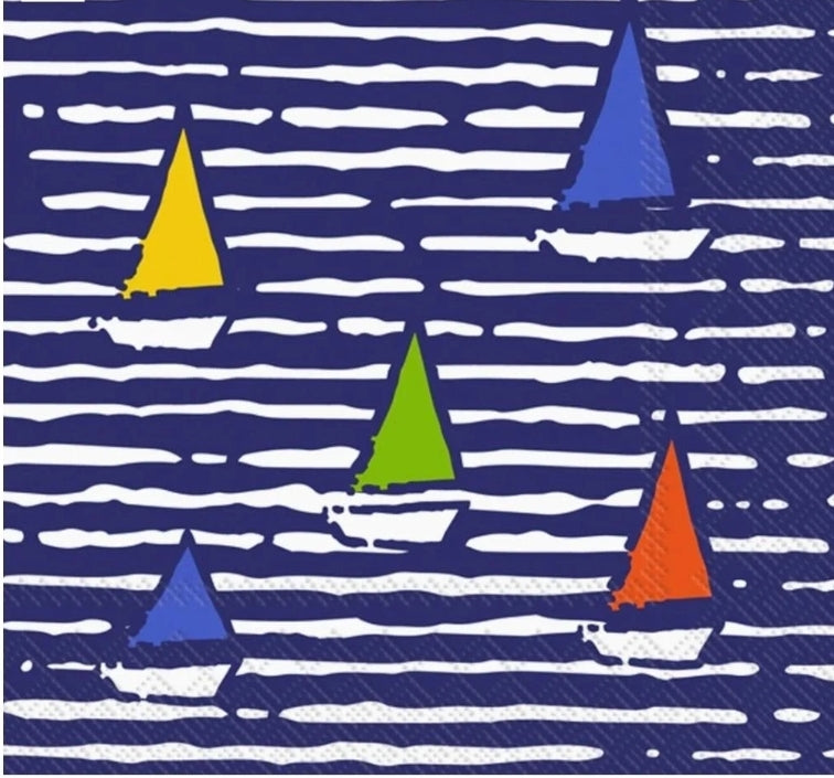 Sailboat Cocktail Size Napkins