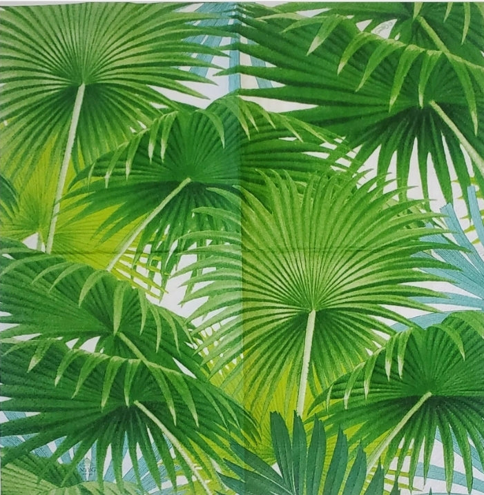 Palm Fronds Cocktail Size Napkins