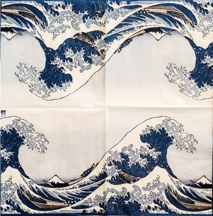 Wave Cocktail Size Napkins