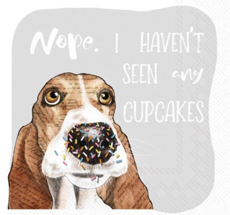 Dog ate the Cupcake Cocktail Size Napkins